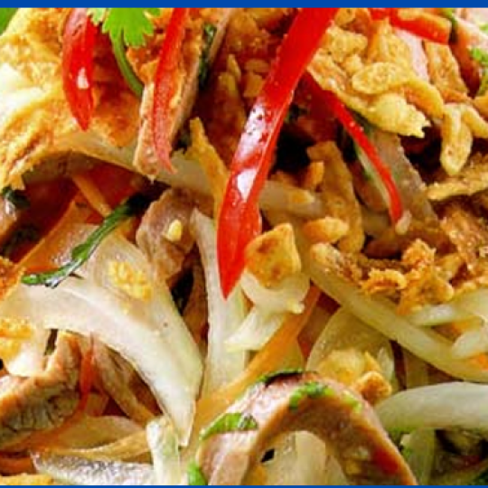 Bò trộn củ hành