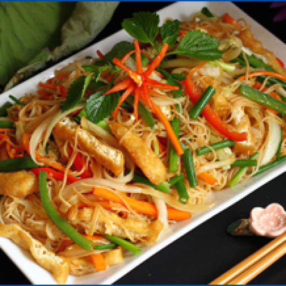  Bún Gạo Xào Chay