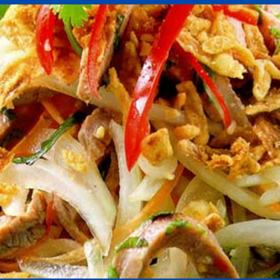 Bò trộn củ hành