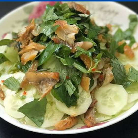 Gỏi dưa leo khô đù