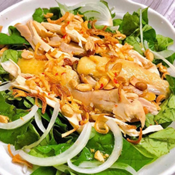 Gỏi ba rọi diếp cá