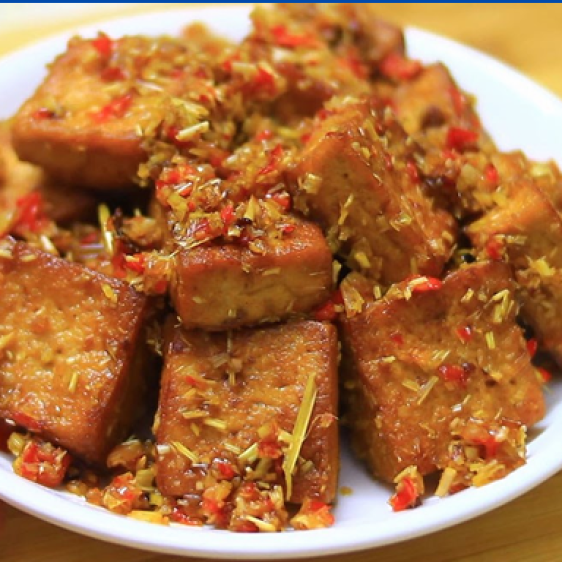 Đậu hủ chiên sả