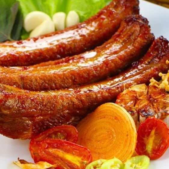 Sườn cây nướng